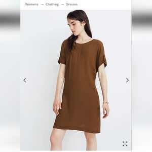Madewell medium shirt dress, tie back